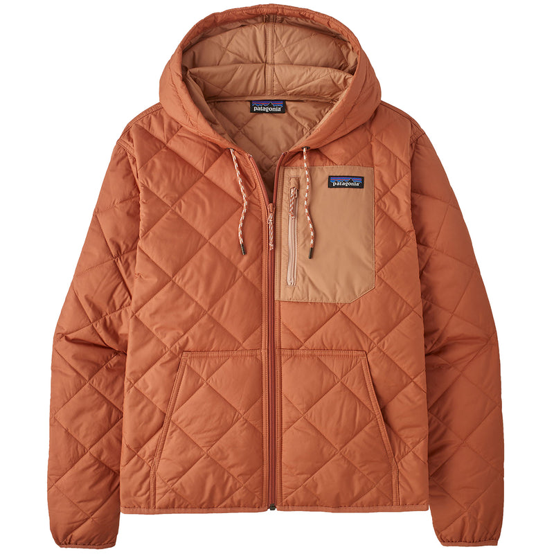 Load image into Gallery viewer, Patagonia Women's Diamond Quilted Bomber Hooded Zip Jacket - Sienna Clay