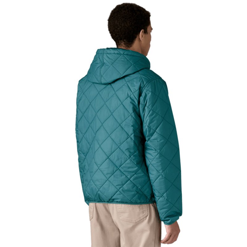 Load image into Gallery viewer, Patagonia Diamond Quilted Bomber Hooded Zip Jacket - Wetland Blue 3