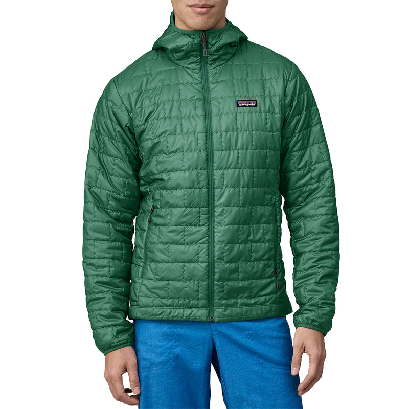Load image into Gallery viewer, Patagonia Nano Puff Hooded Zip Jacket - Conifer Green
