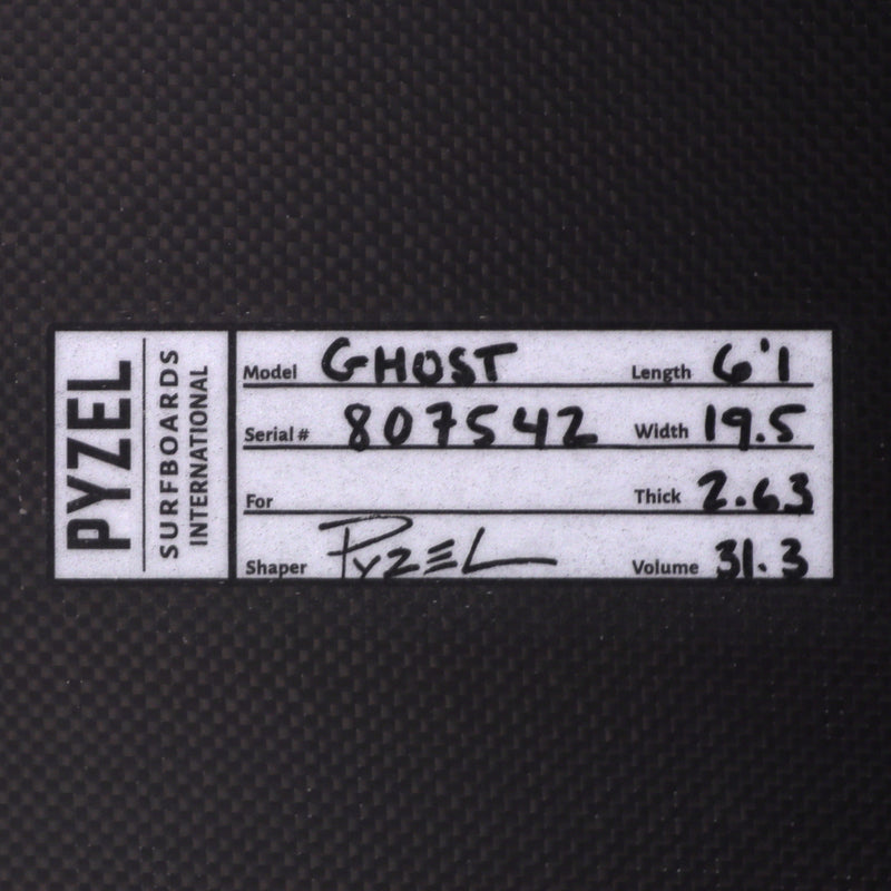 Load image into Gallery viewer, Pyzel The Ghost Dark Arts 6'1 x 19 ½ x 2 ⅝ Surfboard