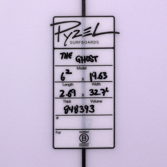Pyzel The Ghost 6'2 x 19 ⅝ x 2 11/16 Surfboard