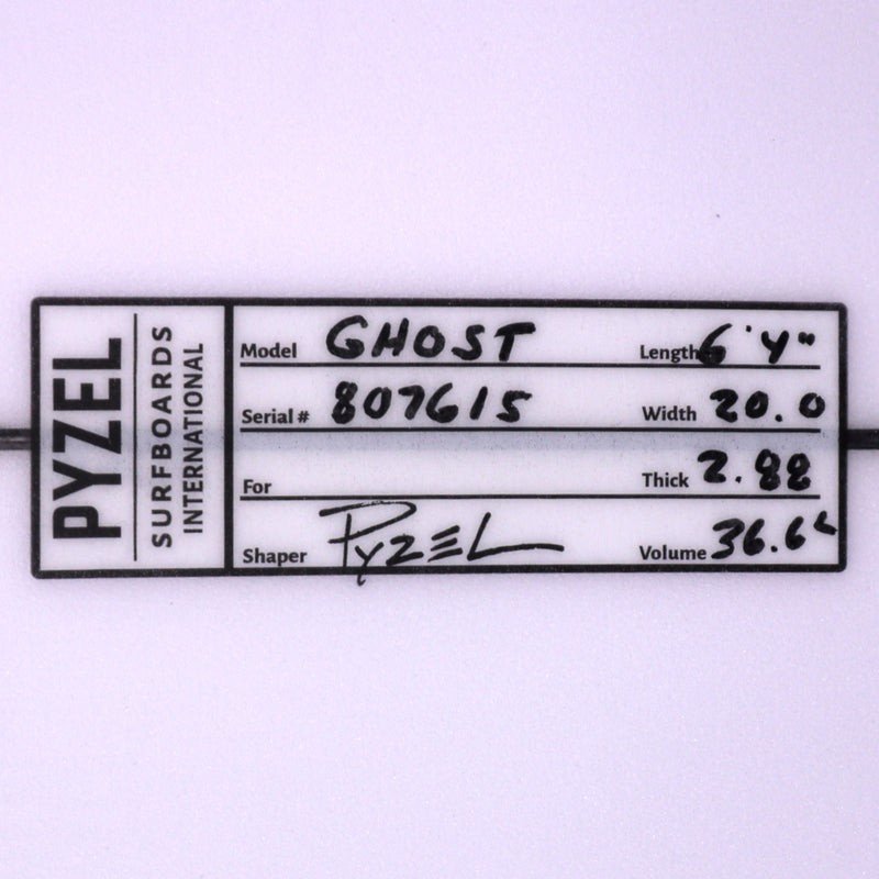 Load image into Gallery viewer, Pyzel The Ghost 6'4 x 20 x 2 ⅞ Surfboard