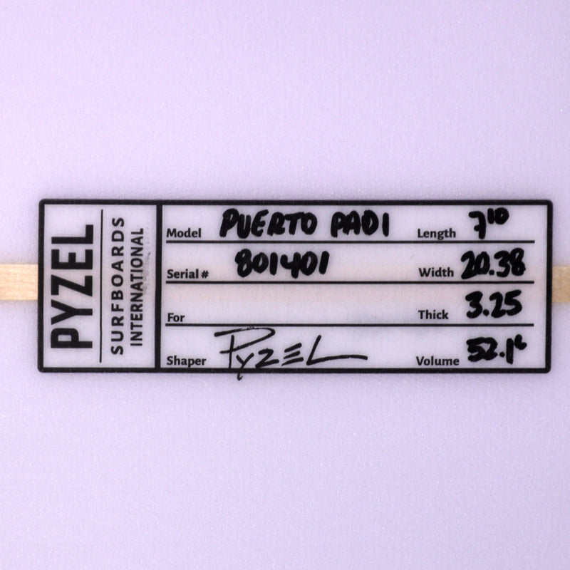 Load image into Gallery viewer, Pyzel Puerto Padi 7'10 x 20 ⅜ x 3 ¼ Surfboard