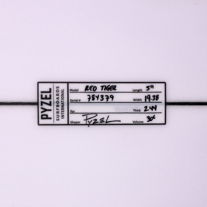 Load image into Gallery viewer, Pyzel Red Tiger 5'11 x 19 ⅜ x 2 7/16 Surfboard