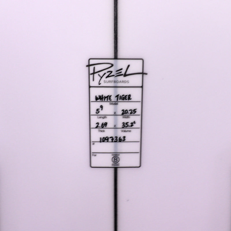 Load image into Gallery viewer, Pyzel White Tiger 5'9 × 20 ¼ × 2 11/16 Surfboard 4