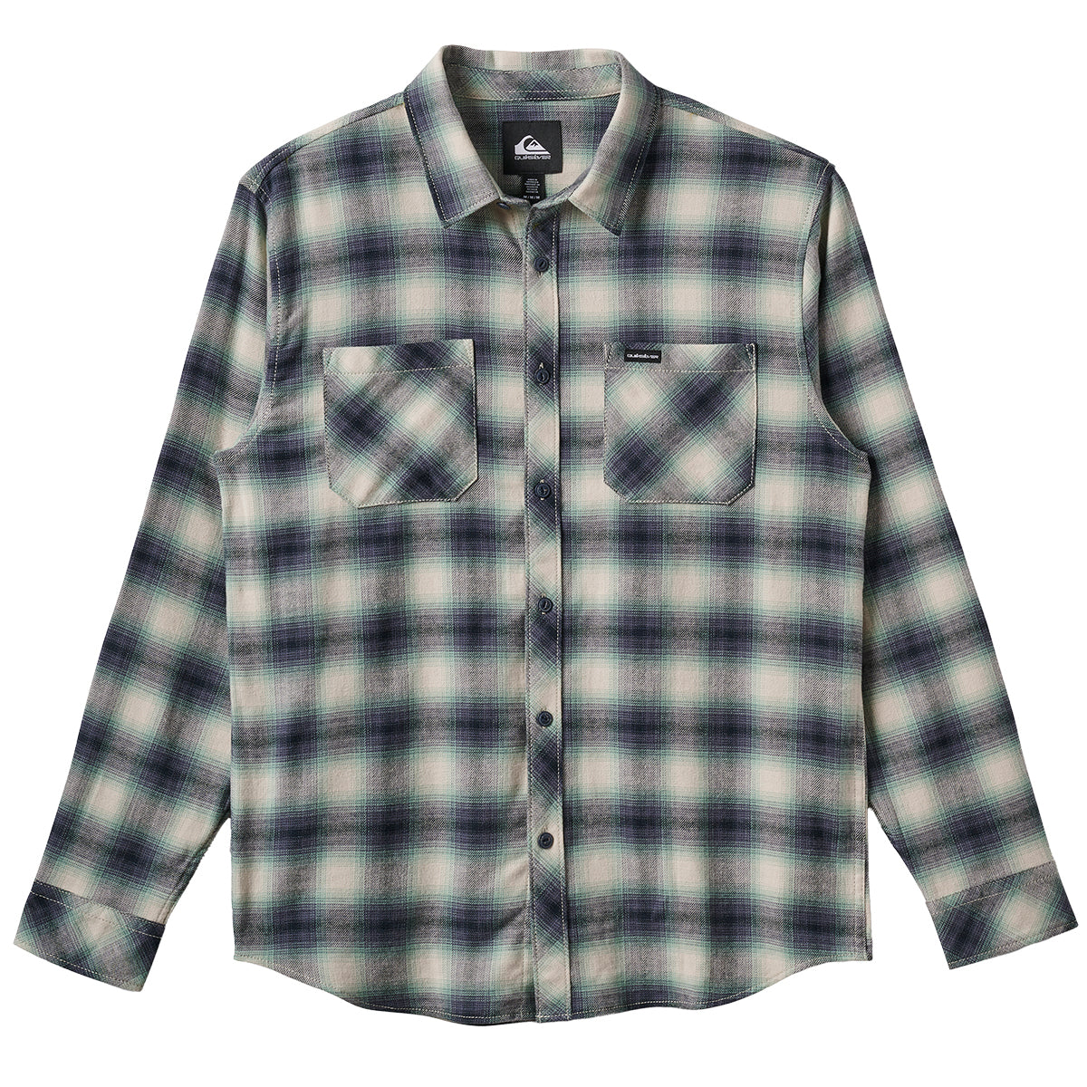 quiksilver dress shirts Quiksilver Men's Terrace Stretch Flannel Shirt Moonstruck
