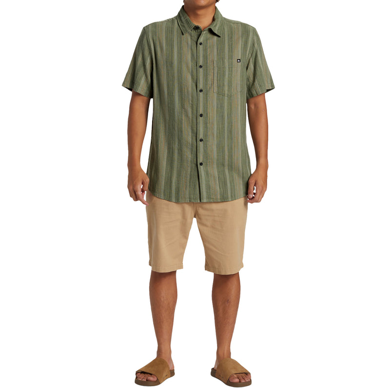 Load image into Gallery viewer, Quiksilver Pyke Classic Short Sleeve Button-Up Shirt
