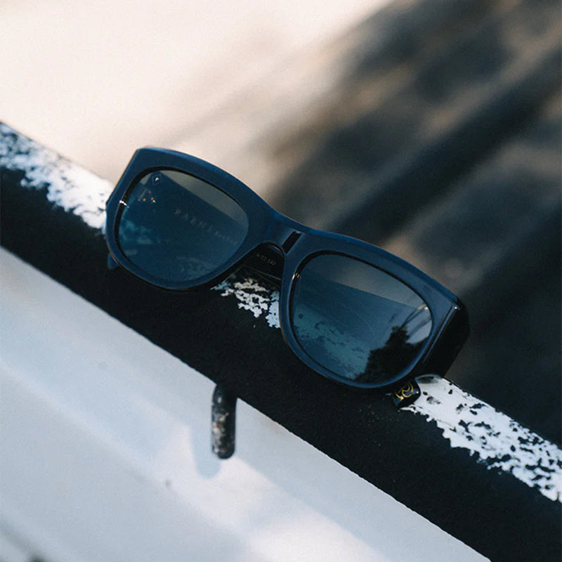 Load image into Gallery viewer, RAEN Lonso Polarized Sunglasses - Recycled Black/Green