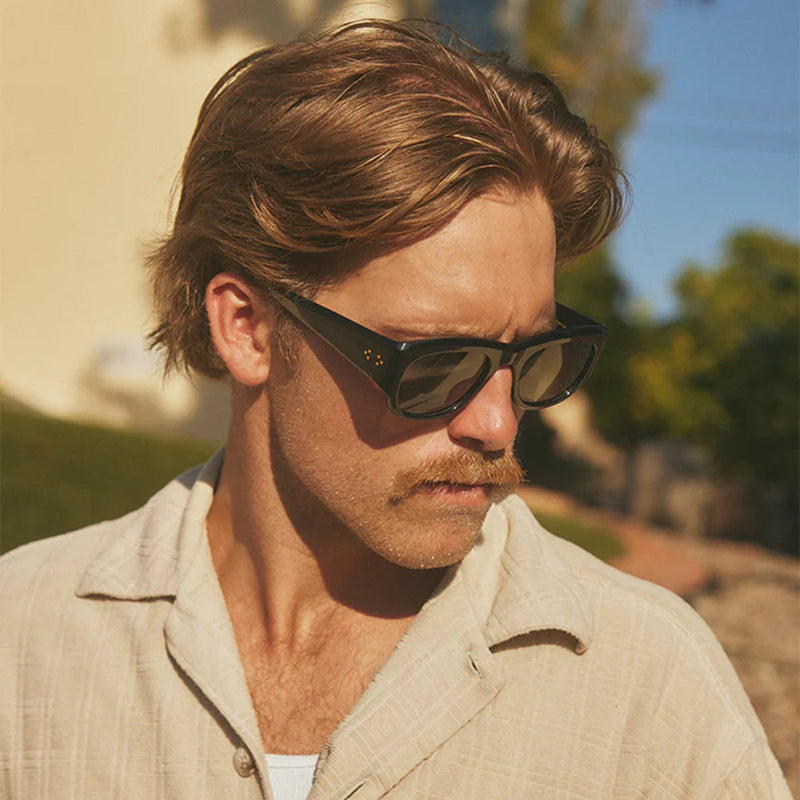 Load image into Gallery viewer, RAEN Lonso Polarized Sunglasses - Recycled Black/Green