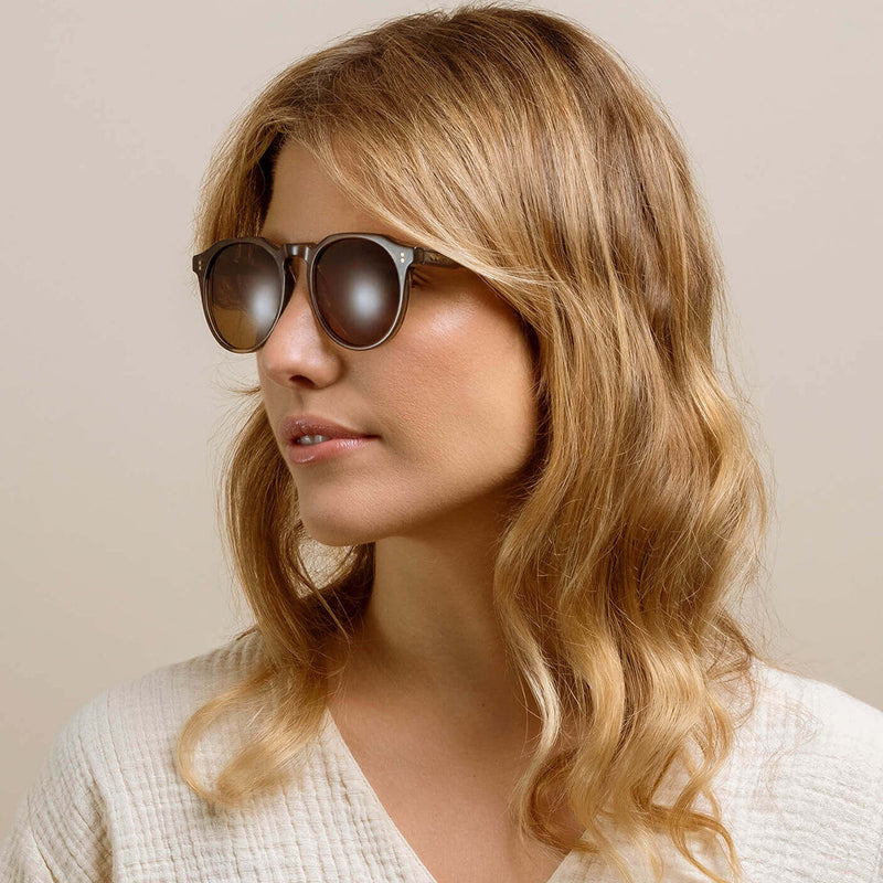 Load image into Gallery viewer, RAEN Remmy Polarized Sunglasses - Ghost/Vibrant Brown