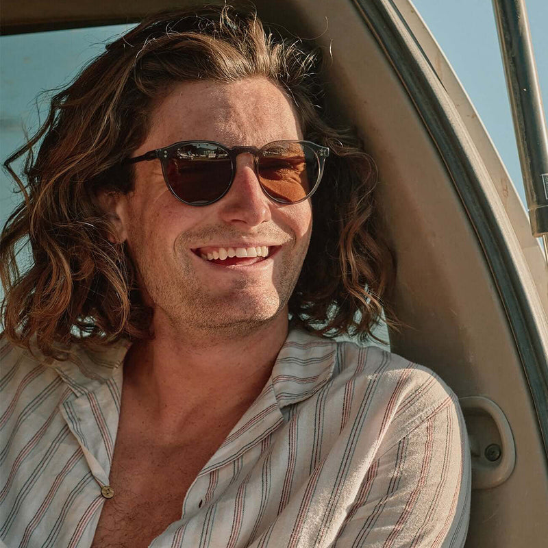 Load image into Gallery viewer, RAEN Remmy Polarized Sunglasses - Ghost/Vibrant Brown