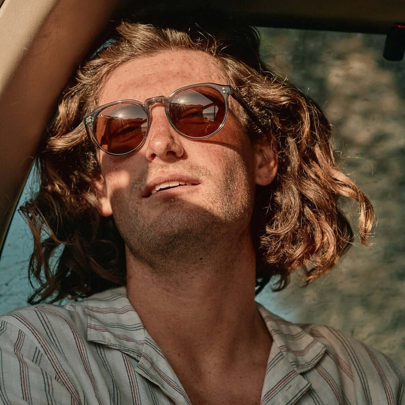 Load image into Gallery viewer, RAEN Remmy Polarized Sunglasses - Ghost/Vibrant Brown