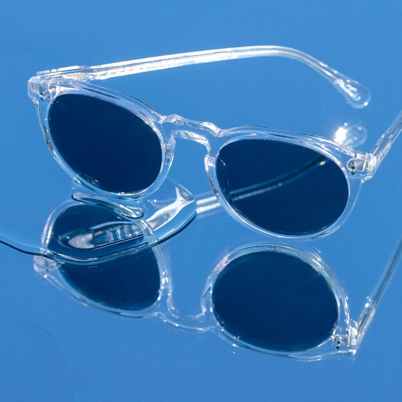 Load image into Gallery viewer, RAEN Remmy Polarized Sunglasses - Crystal Clear/Blue Smoke