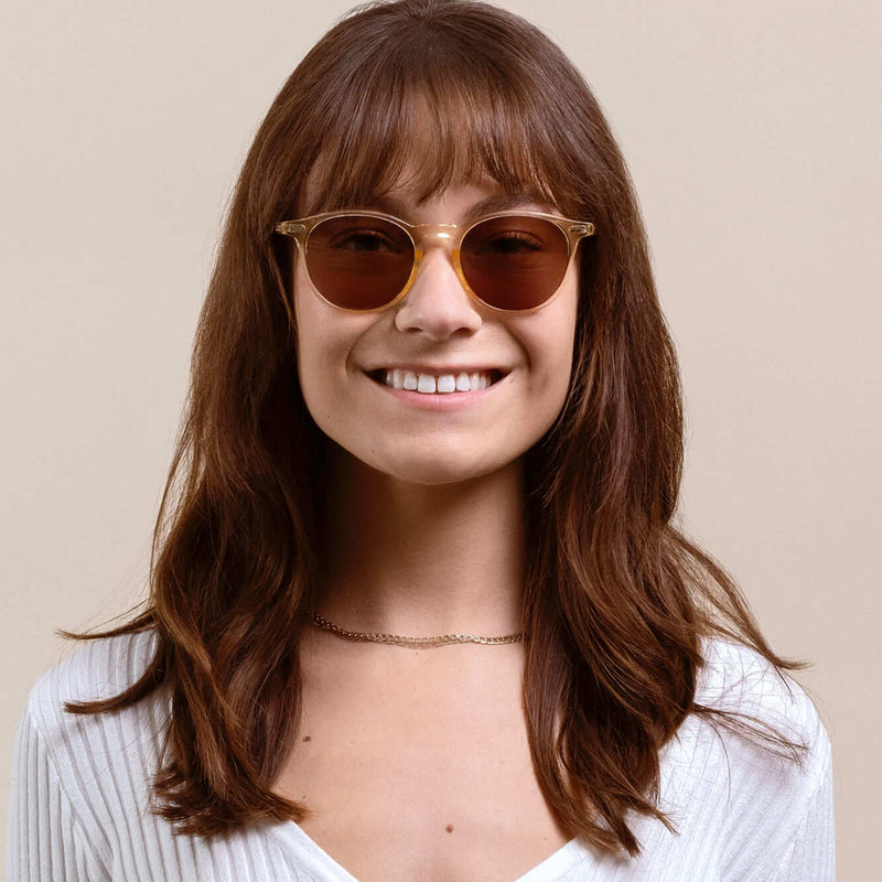 Load image into Gallery viewer, RAEN Basq Sunglasses - Champagne Crystal/Suntan 6