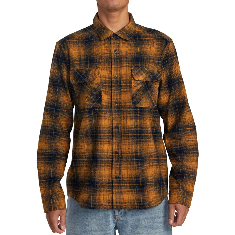 Load image into Gallery viewer, RVCA Dayshift Long Sleeve Button-Up Flannel Shirt - 2023
