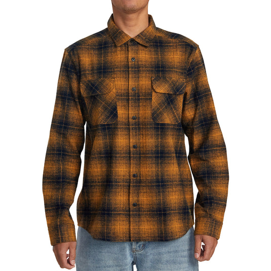 RVCA Dayshift Long Sleeve Button-Up Flannel Shirt - 2023