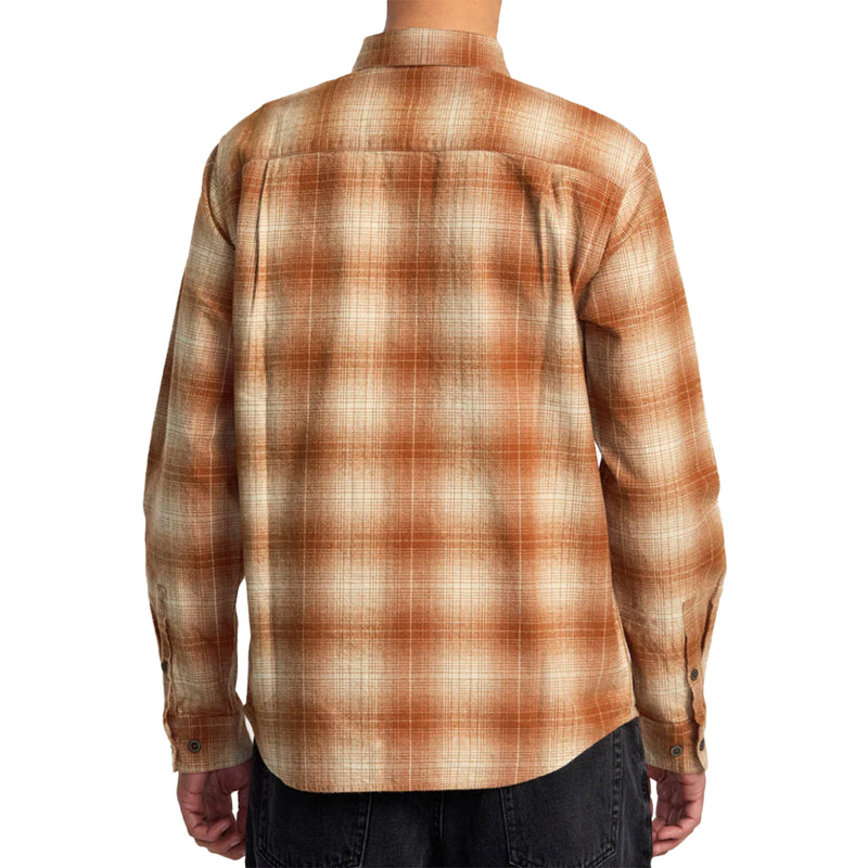 Load image into Gallery viewer, RVCA Dayshift Long Sleeve Button-Up Flannel Shirt 4