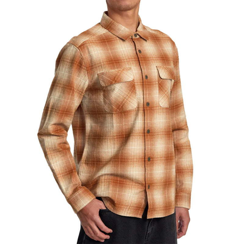 Load image into Gallery viewer, RVCA Dayshift Long Sleeve Button-Up Flannel Shirt
