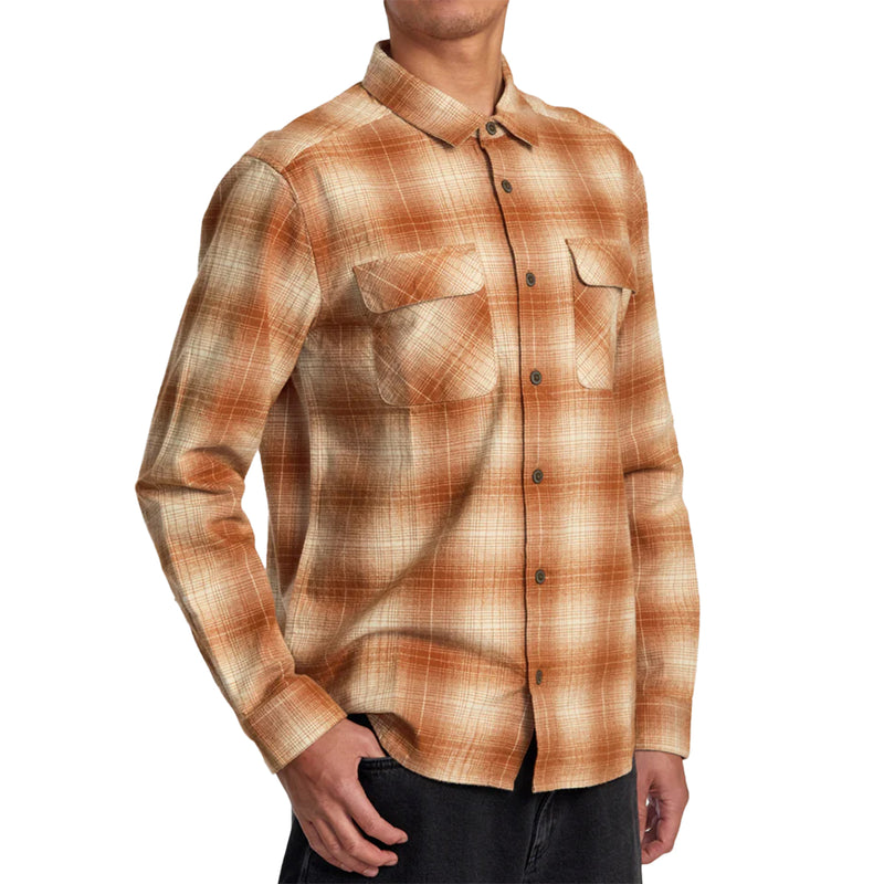 Load image into Gallery viewer, RVCA Dayshift Long Sleeve Button-Up Flannel Shirt 2