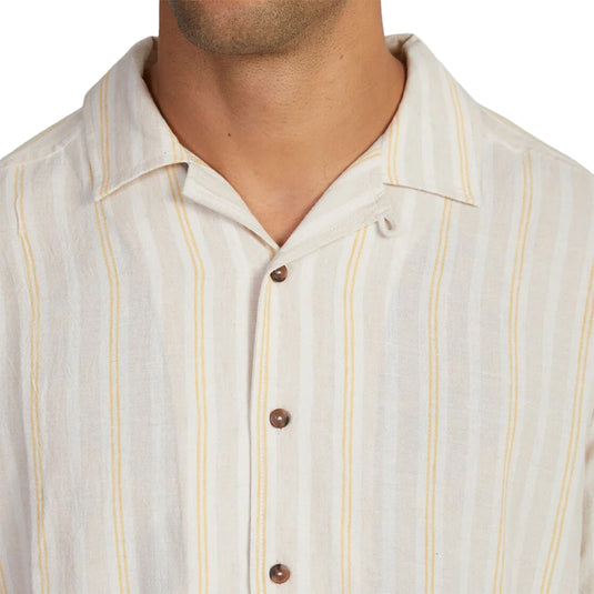 RVCA Beat Stripe Short Sleeve Button-Up Shirt