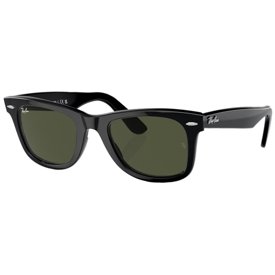 Ray-Ban Original Wayfarer Classic Sunglasses - Polished Black/Green