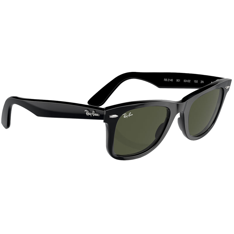 Load image into Gallery viewer, Ray-Ban Original Wayfarer Classic Sunglasses - Polished Black/Green
