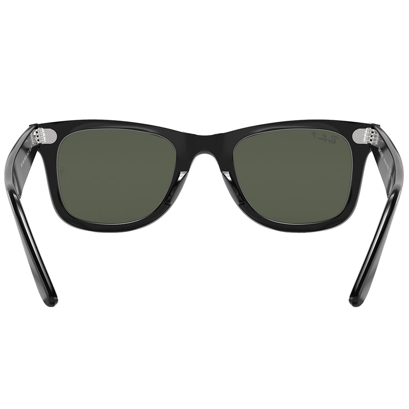 Load image into Gallery viewer, Ray-Ban Original Wayfarer Classic Polarized Sunglasses - Polished Black/Green
