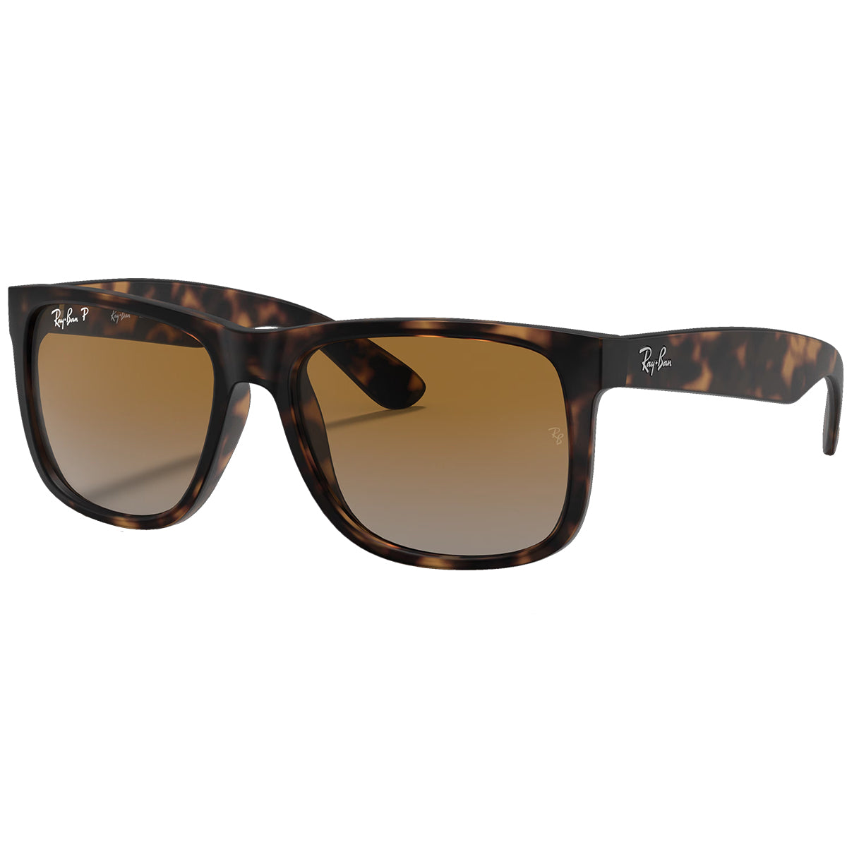 レイバンレイバン JUSTIN LIGHT HAVANA RUBBER/GRAD Ray-Ban Justin Sunglasses - Rubber Light Havana/Brown Gradient