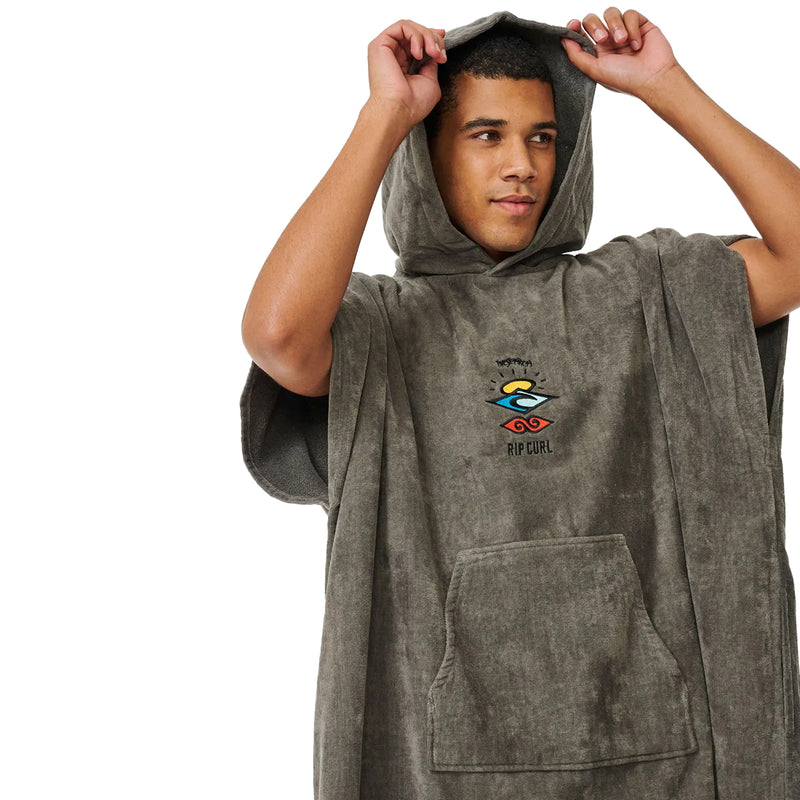 Load image into Gallery viewer, Rip Curl Logo Hooded Towel Changing Poncho
