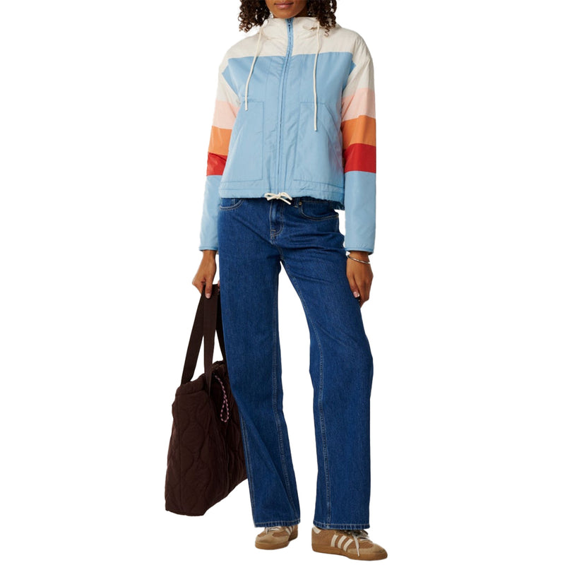 Load image into Gallery viewer, Rip Curl Women's Keepsakes Hooded Zip-Up Bomber Jacket 6