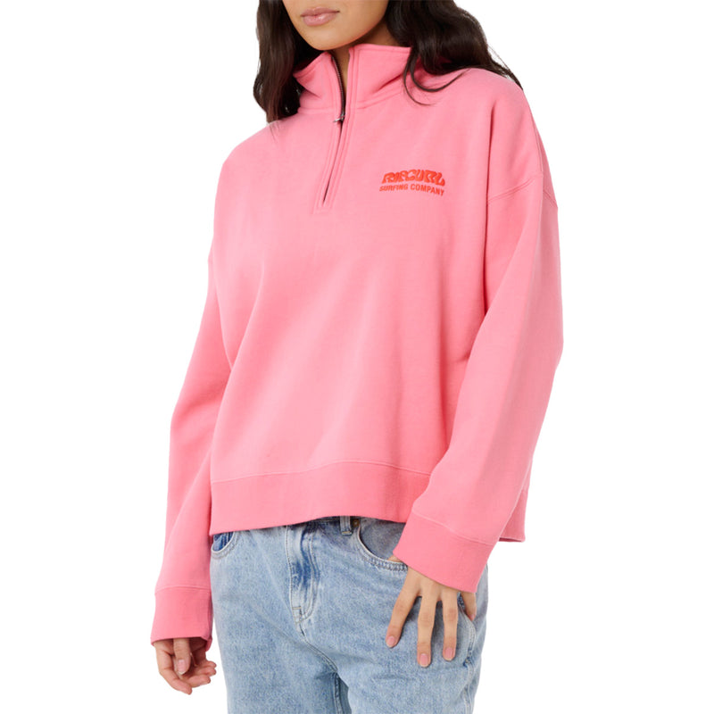 Load image into Gallery viewer, Rip Curl Women's Surf Puff Fleece ¼-Zip Jacket 3