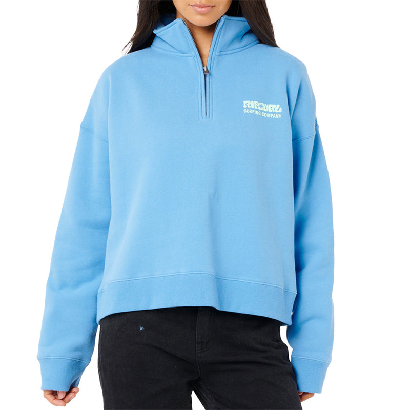 Load image into Gallery viewer, Rip Curl Women's Surf Puff Fleece Quarter-Zip Jacket 6