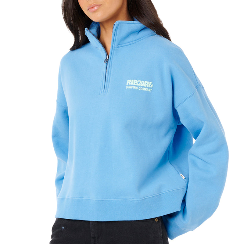 Load image into Gallery viewer, Rip Curl Women's Surf Puff Fleece Quarter-Zip Jacket 8