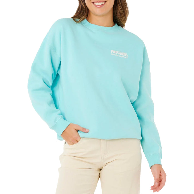 Load image into Gallery viewer, Rip Curl Women's Surf Puff Heritage Crew Sweatshirt 6