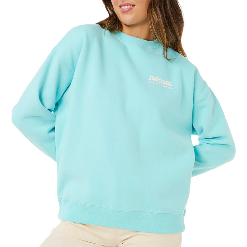 Load image into Gallery viewer, Rip Curl Women's Surf Puff Heritage Crew Sweatshirt 9