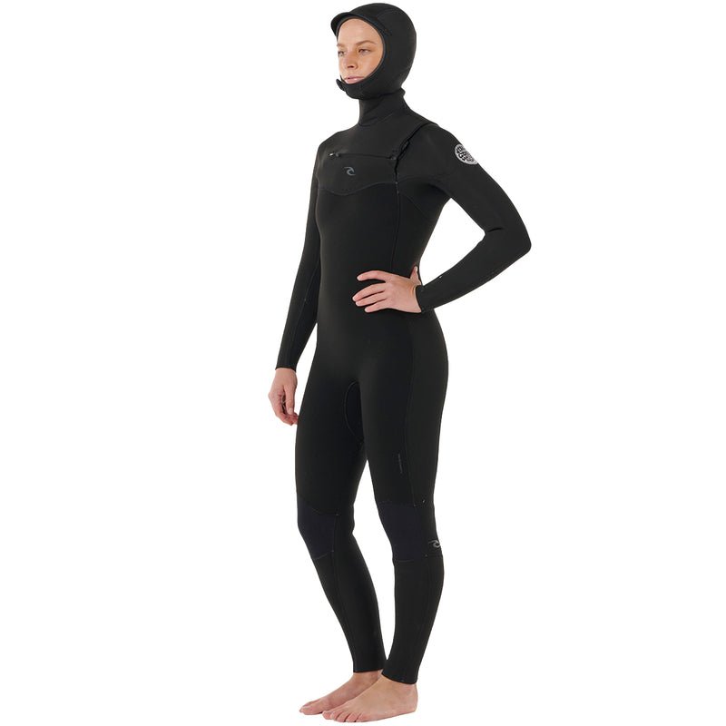 Load image into Gallery viewer, Rip Curl Women's Dawn Patrol 5/4 Hooded Chest-Zip Wetsuit