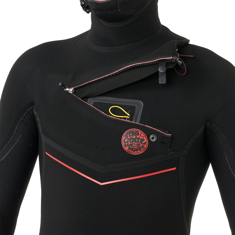 Load image into Gallery viewer, Rip Curl Flashbomb Fusion 4/3 Hooded Chest-Zip Wetsuit
