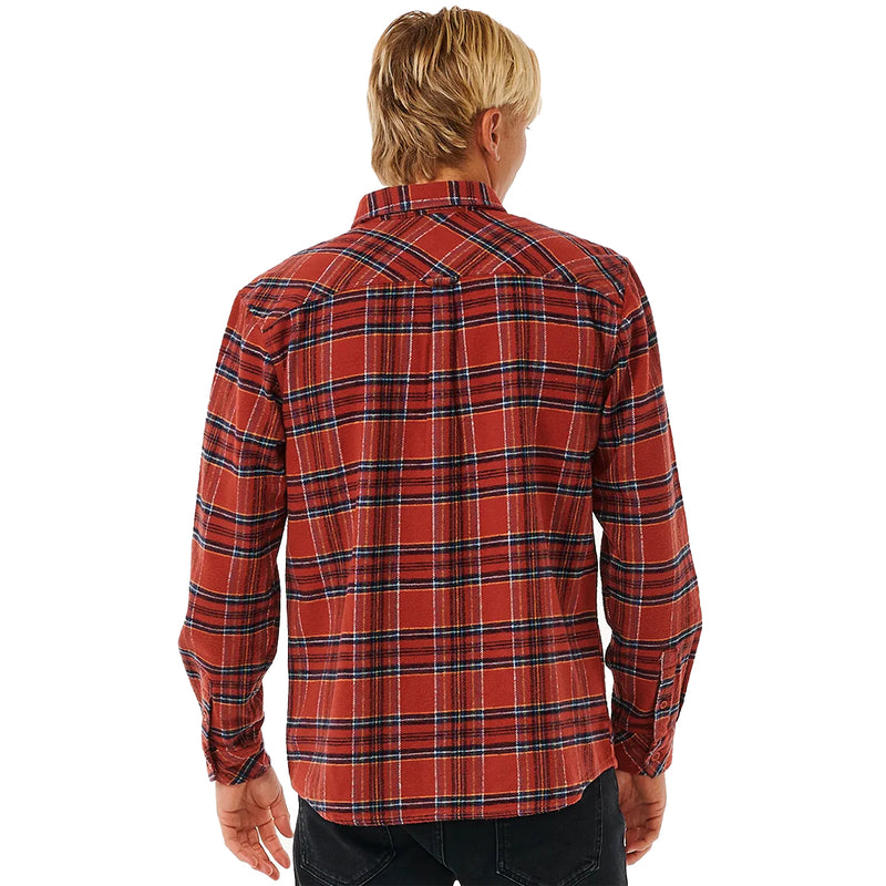 Load image into Gallery viewer, Rip Curl Griffin Long Sleeve Button-Up Flannel Shirt
