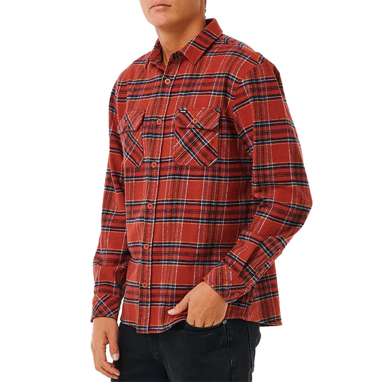 Rip Curl Griffin Long Sleeve Button-Up Flannel Shirt