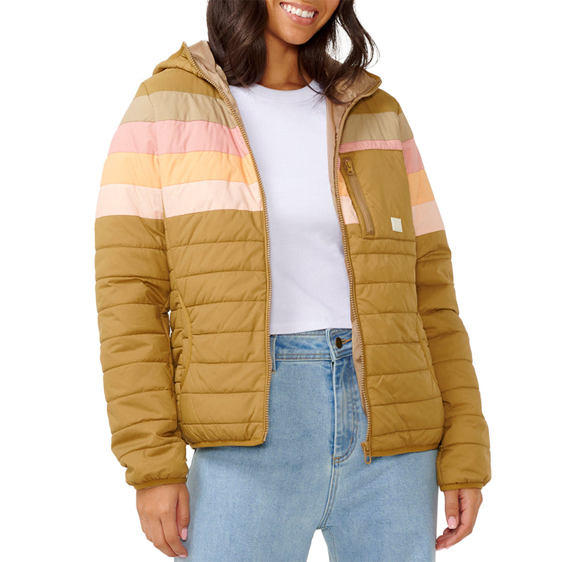 Load image into Gallery viewer, Rip Curl Women's Anti-Series Revival Hooded Zip-Up Jacket