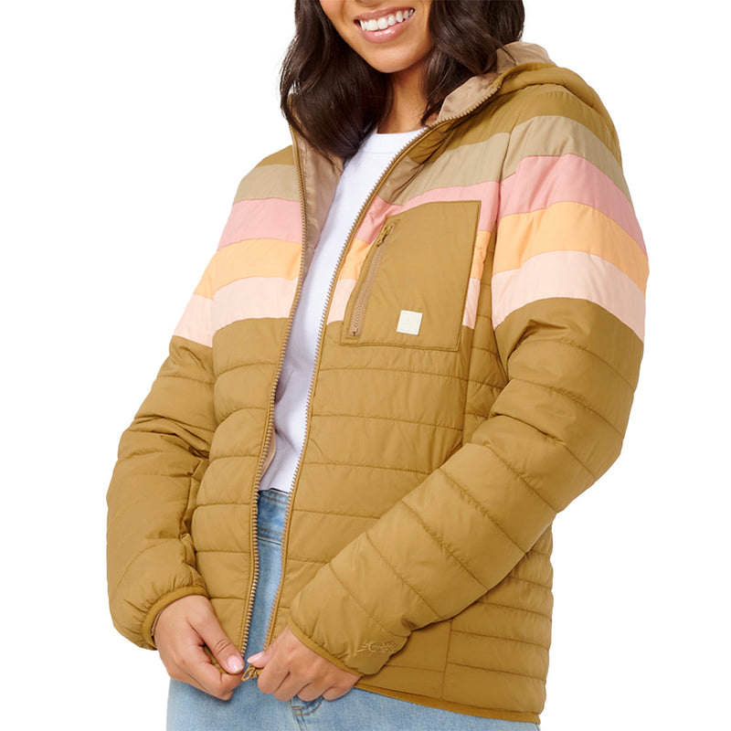 Load image into Gallery viewer, Rip Curl Women's Anti-Series Revival Hooded Zip-Up Jacket