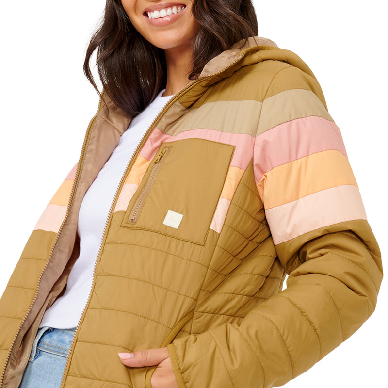 Load image into Gallery viewer, Rip Curl Women's Anti-Series Revival Hooded Zip-Up Jacket