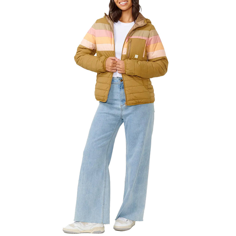 Load image into Gallery viewer, Rip Curl Women's Anti-Series Revival Hooded Zip-Up Jacket