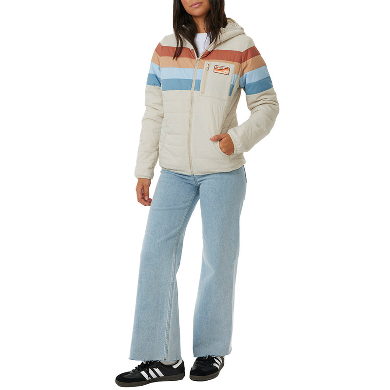 Load image into Gallery viewer, Rip Curl Women's Anti-Series Revival Hooded Zip-Up Jacket