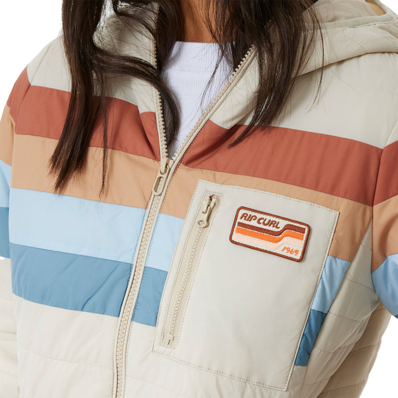 Load image into Gallery viewer, Rip Curl Women's Anti-Series Revival Hooded Zip-Up Jacket