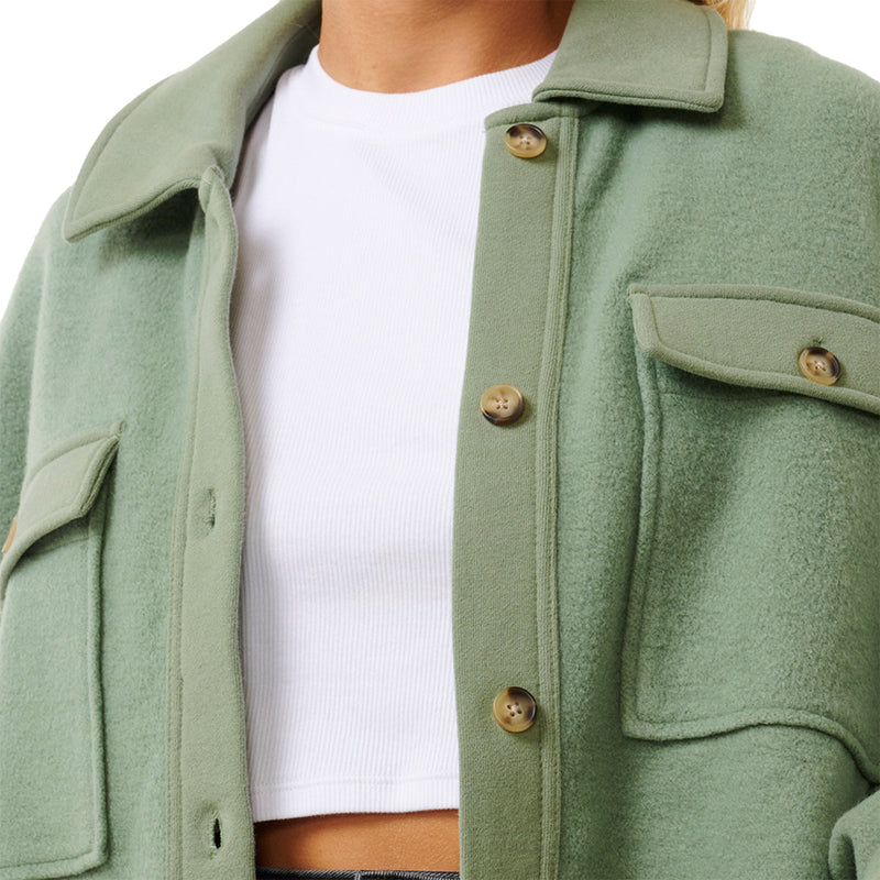 Load image into Gallery viewer, Rip Curl Women's High Tide Fleece Shacket Jacket 6