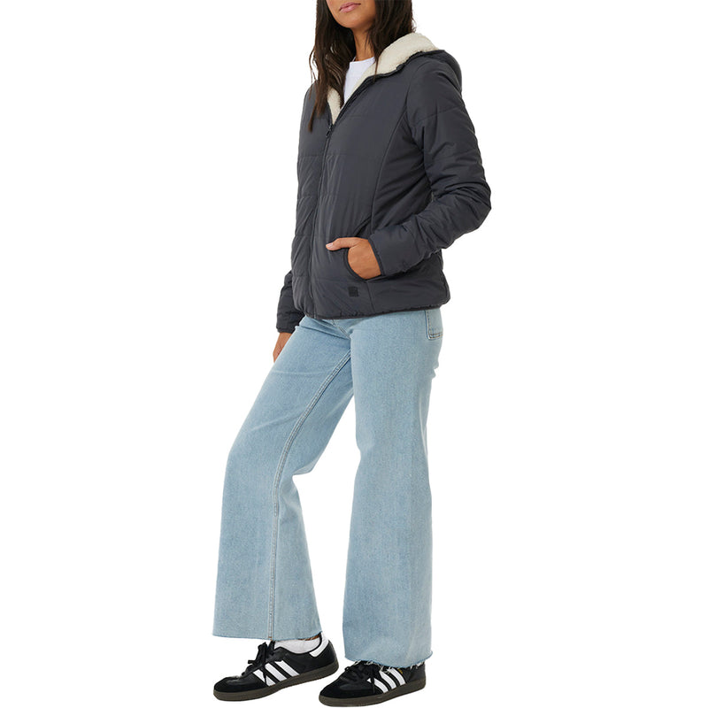Load image into Gallery viewer, Rip Curl Women's Anti-Series Anoeta Classic Hooded Zip-Up Jacket 5