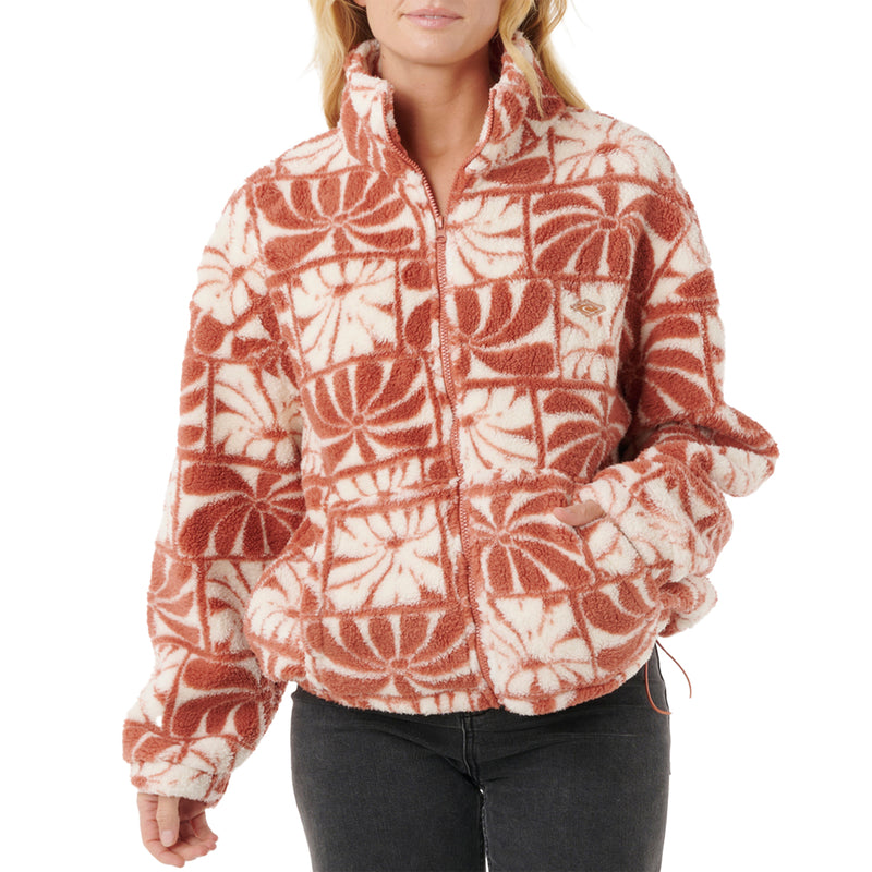Load image into Gallery viewer, Rip Curl Women's AOTS TY Williams Polar Fleece Zip-Up Jacket 1