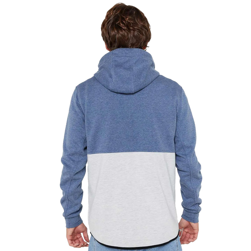 Load image into Gallery viewer, Rip Curl Departed Anti-Series Fleece Zip Hooded Jacket - Navy/Gray 2