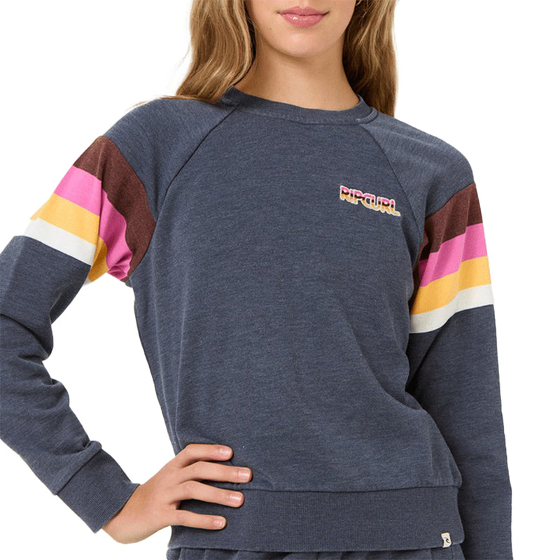 Load image into Gallery viewer, Rip Curl Youth Las Dalias Raglan Crew Sweatshirt